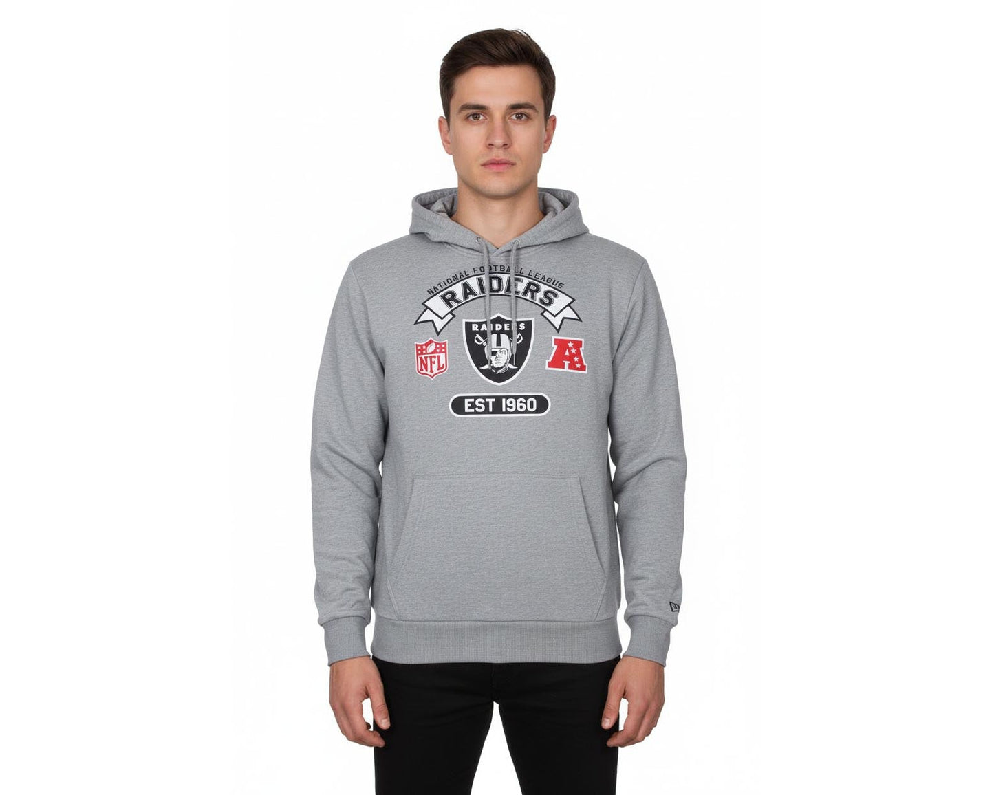 Raiders Hoodie Kapuzenpullover NFL New Era Herren schwarz