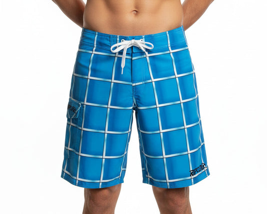 Rip Curl Board Shorts Bermuda Stoked Blue für Herren, Herstellerlogo eingestickt