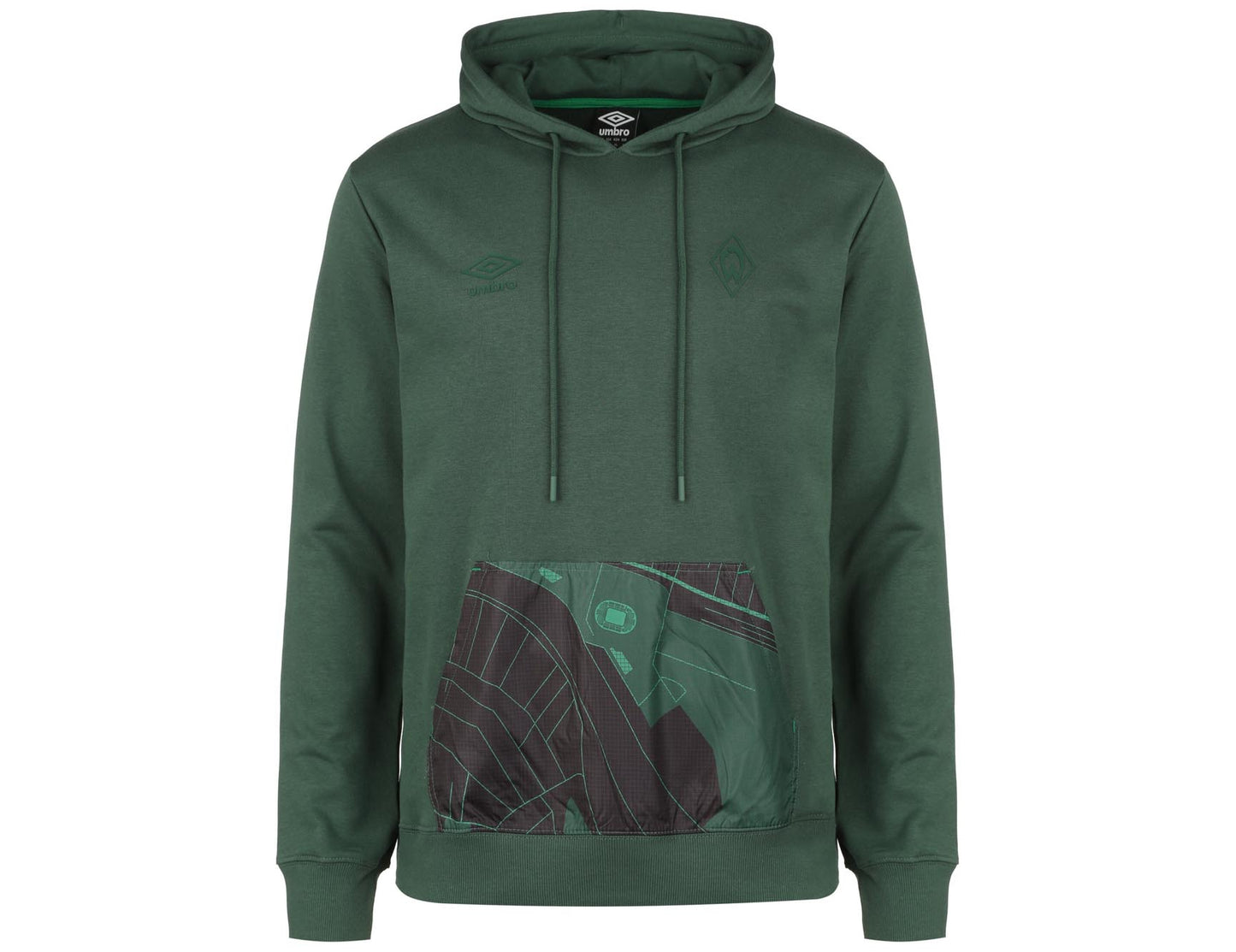 SV Werder Bremen Hoodie Navigation Umbro 2022/23 Grün