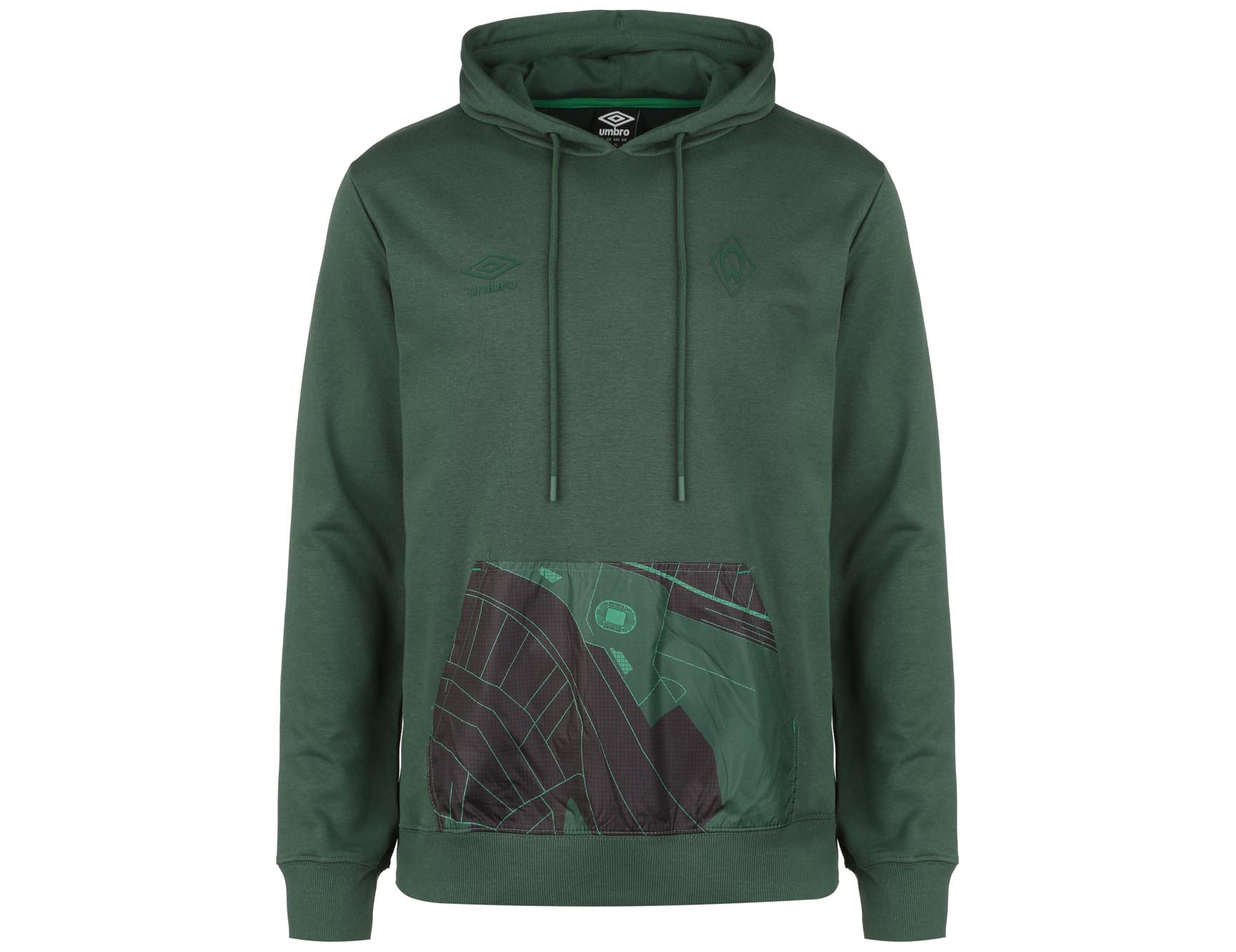 SV Werder Bremen Hoodie Navigation Umbro 2022/23 Grün