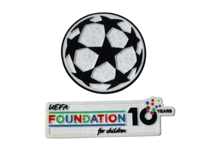 Offizieller UEFA Champions League Logo Flock Ärmelpatch UEFA Foundation Set Saison 2025/26 von Sporting ID