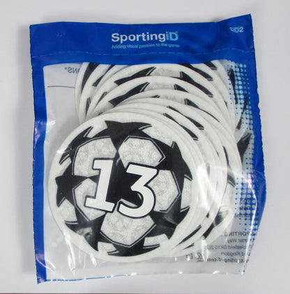 UEFA Champions League Logo Flock Foundation Badge of Honour 13 Set 2021-24