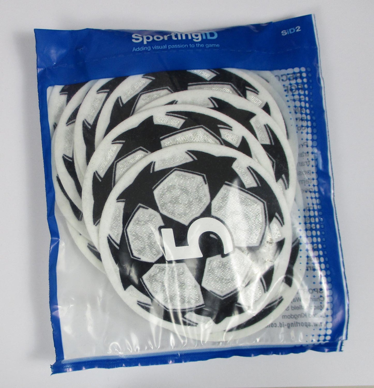 UEFA Champions League Logo Flock Foundation Badge of Honour 5 Set 2021-24