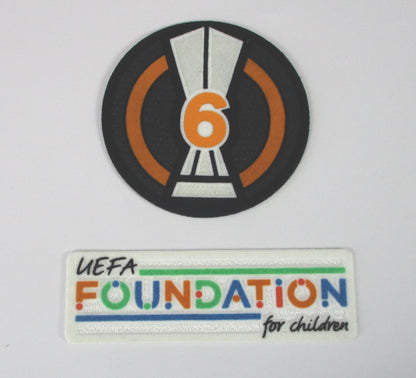 UEFA Europa League Logo Foundation Flock Badge of Honour 6 2021-23