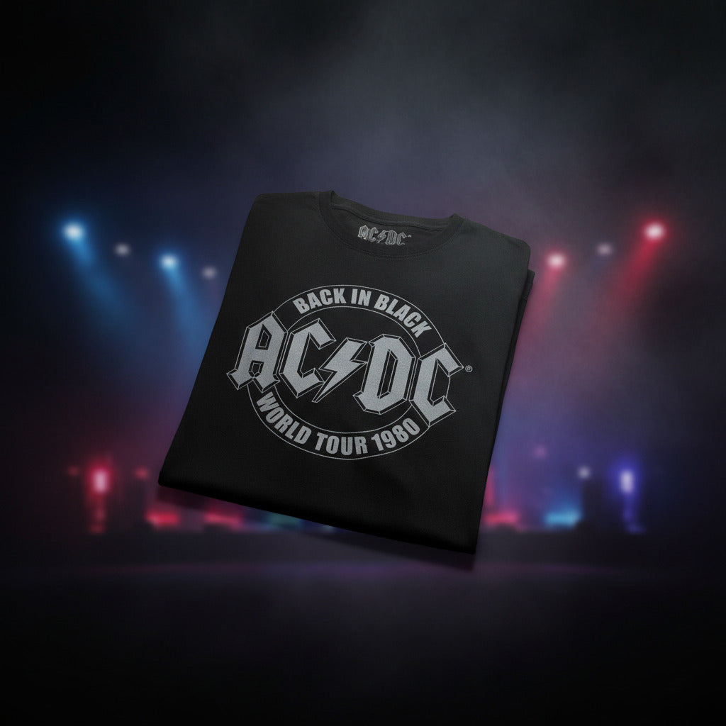 AC/DC™ T-Shirt – Back in Black | Offizielles Band-Merchandise