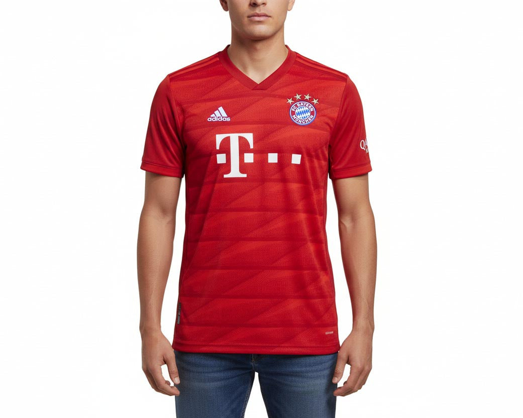 FC Bayern München Trikot Home 2019/20 Adidas Herren rot mit eingesticktem Wappen