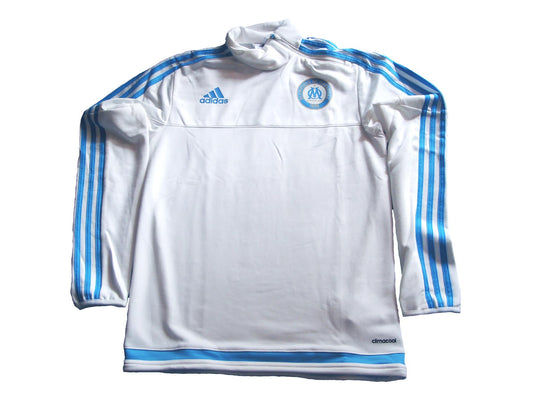 Olympique Marseille XS Herren Trainingstop Sweatshirt White 2015/16 Adidas