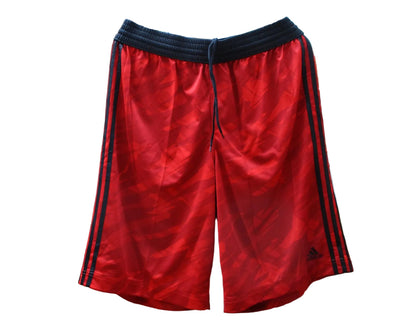 Adidas Basketball Shorts GTX Wendeshorts Rot Schwarz G89198 Herren Basketballhose mit Wendefunktion. Rote Seite.