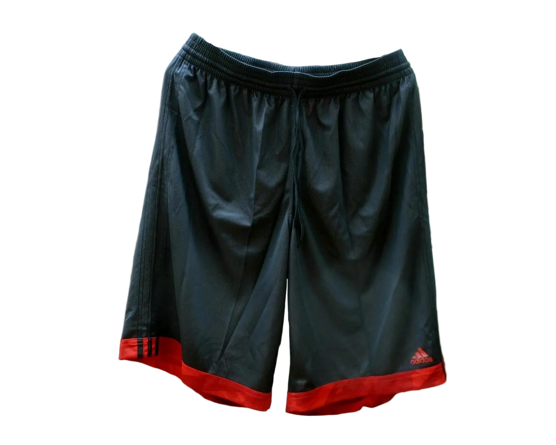 Adidas Basketball Shorts GTX Wendeshorts Rot Schwarz G89198 Herren Basketballhose mit Wendefunktion. Schwarze Seite.