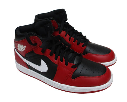 Air Jordan 1 Mid Sneaker Black White Gym Red Nike DQ8426 061 Seitenansicht