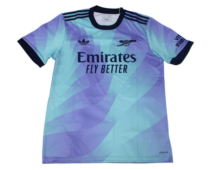 Arsenal London Third Trikot 2024/25 Adidas Herren mit eingesticktem Vereinswappen, Adidas Logo und Aeroready Technologie.