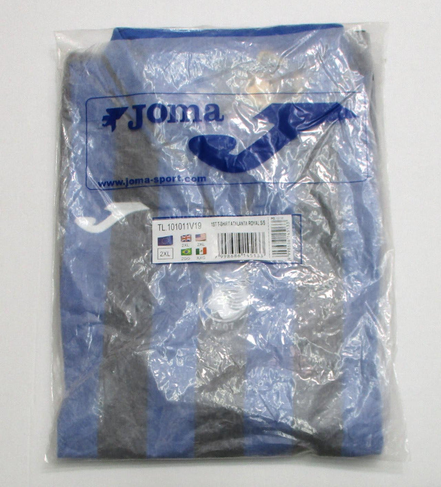 Original Atalanta Bergamo Home Trikot 2019/20 von Joma in Blau-Schwarz, Herren XXL, neu mit Etiketten und aufgeflocktem Vereinswappen. Originalverpackung.