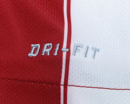 Atlético Madrid Heimtrikot Nike 2015/16 Kinder rot-weiß Dri-FIT. Detailansicht Dri-Fit Logo. 