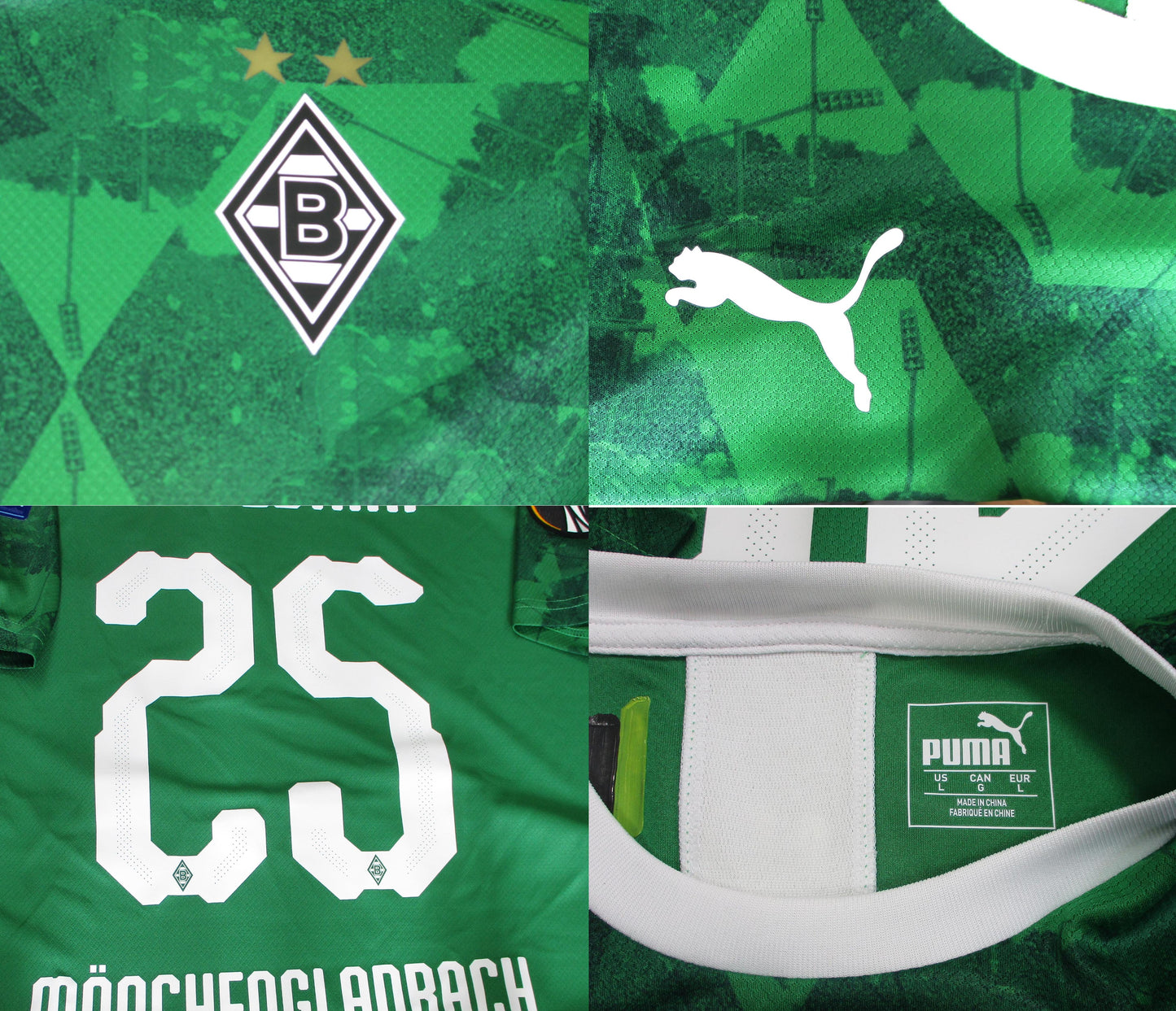 Borussia Mönchengladbach Spielertrikot 2019/20 Third Europapokal Puma Promo Spieleredition Ramy Bensebaini