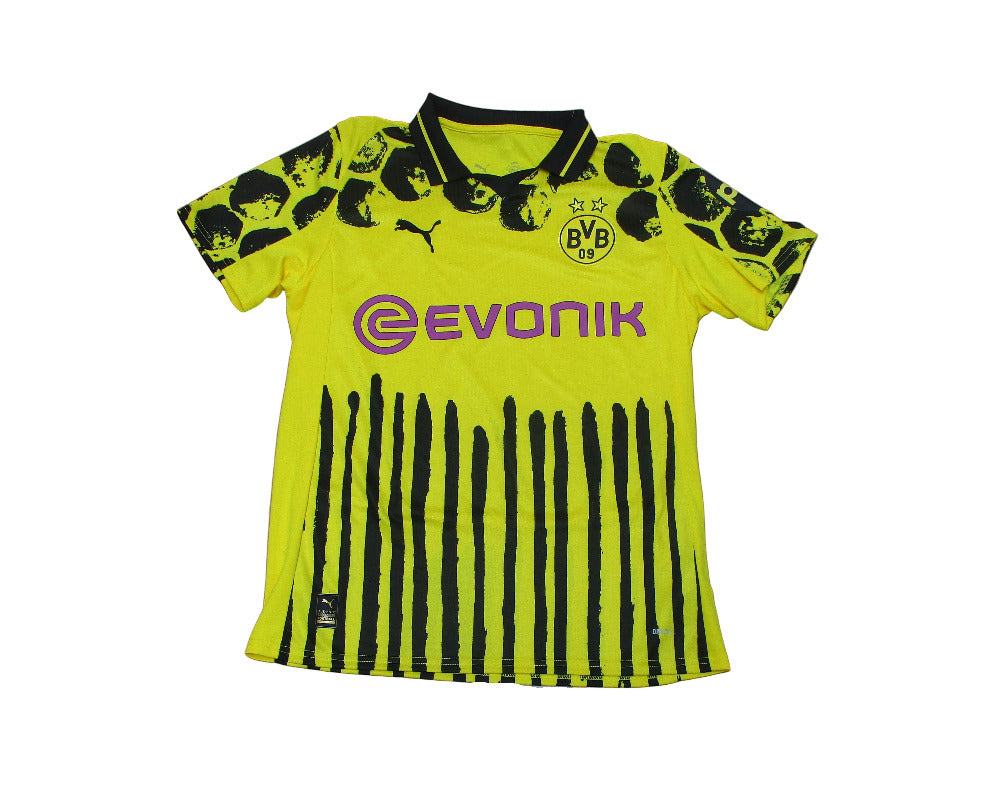 Gelbes Borussia Dortmund BVB Kinder Kidsuper Puma 2025. Als reduziertes Angebot günstig kaufen. Kindermodel.