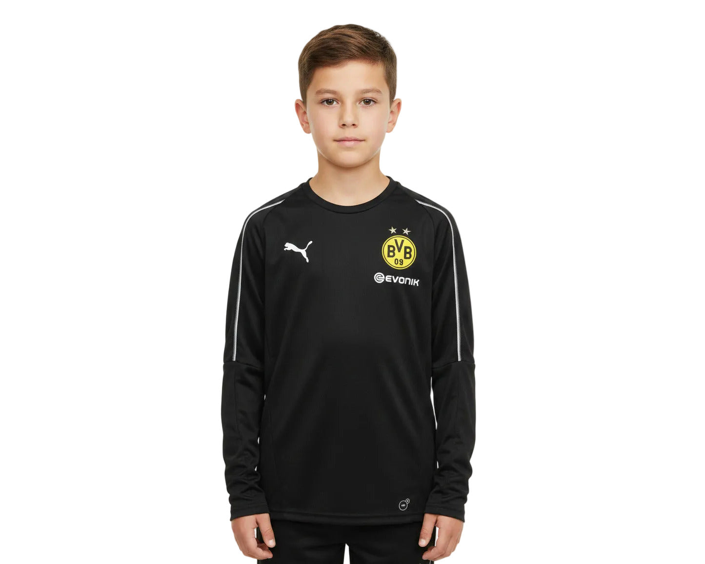 Borussia Dortmund Kinder Trikot Training Schwarz Puma Longsleeve