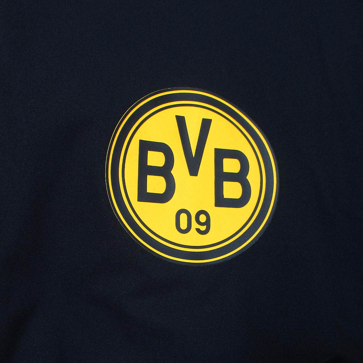 Offizielle Puma Borussia Dortmund Woven Trainingsjacke der Saison 2025/26 für Herren in Schwarz-Gelb mit aufgummiertem BVB-Vereinswappen und windCELL-Technologie – Neu mit Etikett. Wappen.
