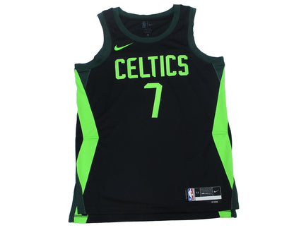 Boston Celtics Jaylen Brown Nike Swingman City Edition NBA Trikot. Offizielles Trikot in Herrengröße. Vorderansicht.