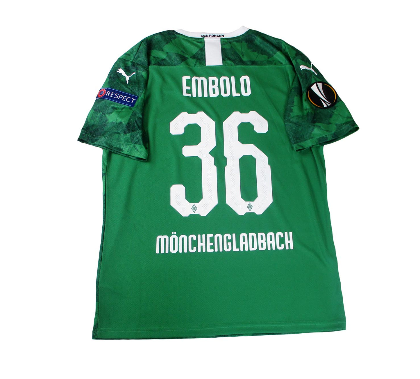 Borussia Mönchengladbach Spielertrikot 2019/20 Third Europapokal Puma Promo Spieleredition Breel Embolo