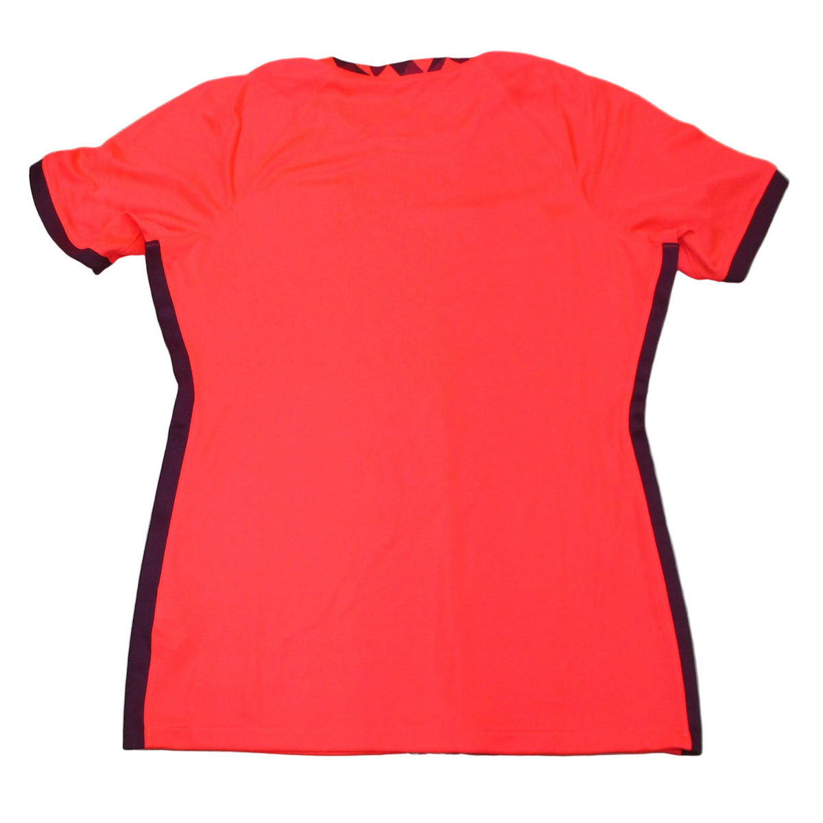 England Damen Trikot Away 2021 Nike Bright Crimson Deep Maroon Artikel CV5759-635 neu OVP – HOS-Trikots. Rückseite.