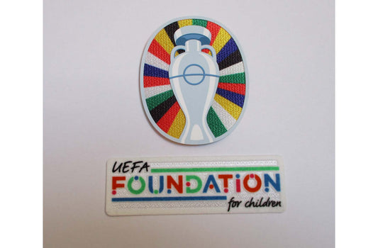 UEFA Europameisterschaft Euro 2024 Logo Flock Foundation Set
