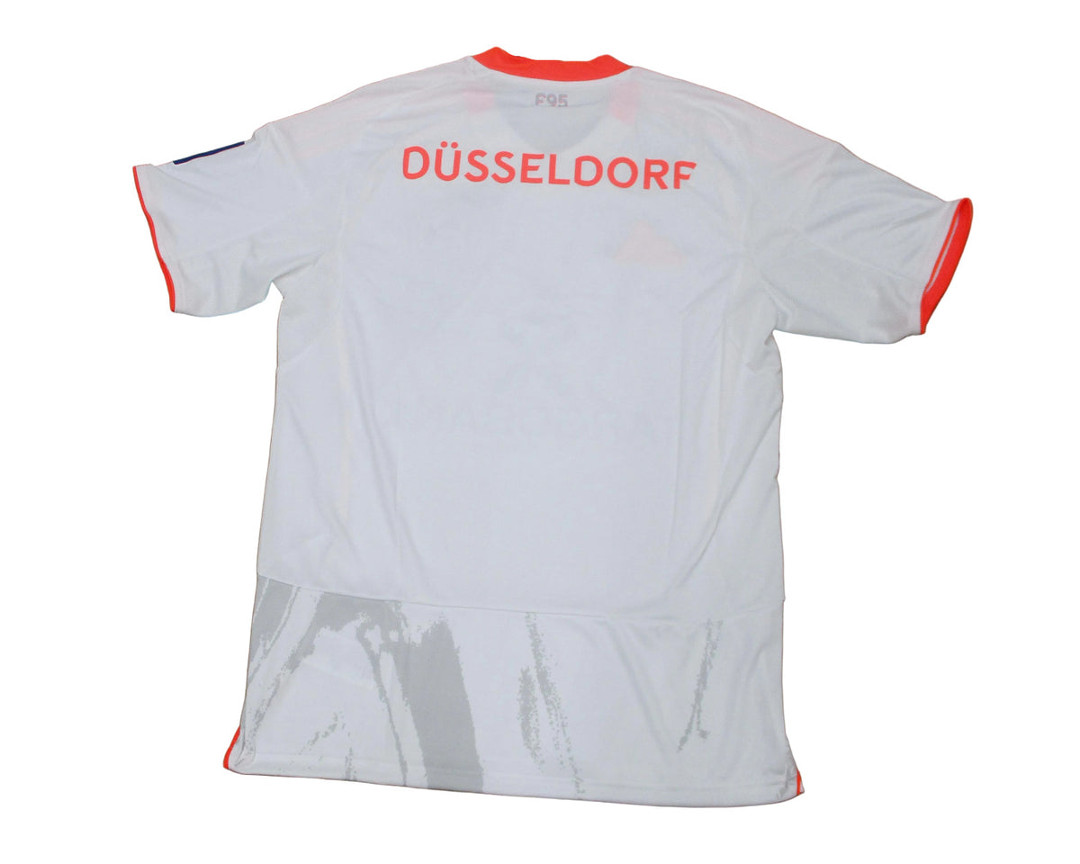 Fortuna Düsseldorf Trikot Away 2025/26 Adidas -  originales Auswärtstrikot der rheinischen Diva aus der Landeshauptstadt mit eingesticktem Wappen. Rückseite.