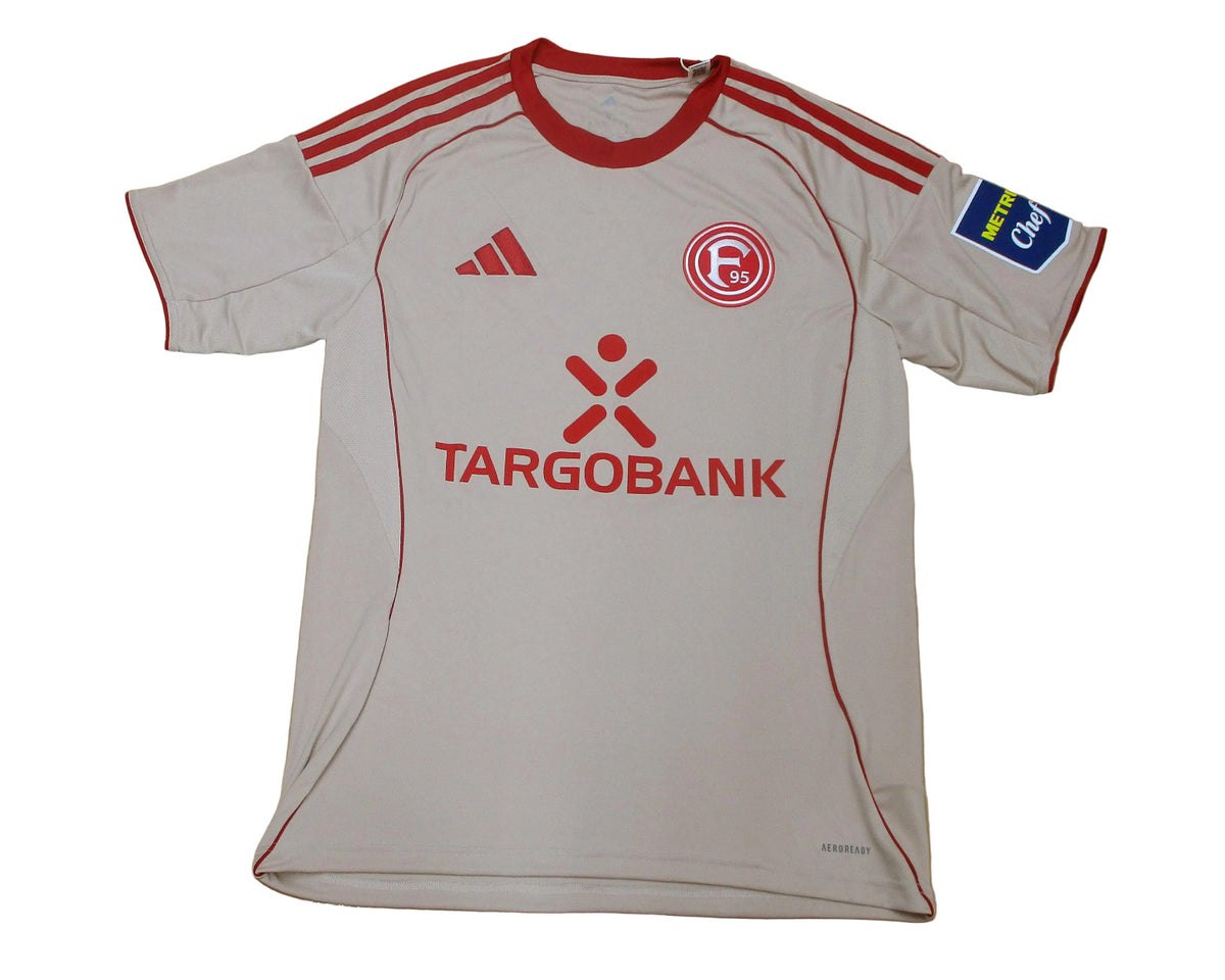 Fortuna Düsseldorf Trikot Third 2025/26 Adidas -  originales Ausweichtrikot der rheinischen Diva aus der Landeshauptstadt mit eingesticktem Wappen. 