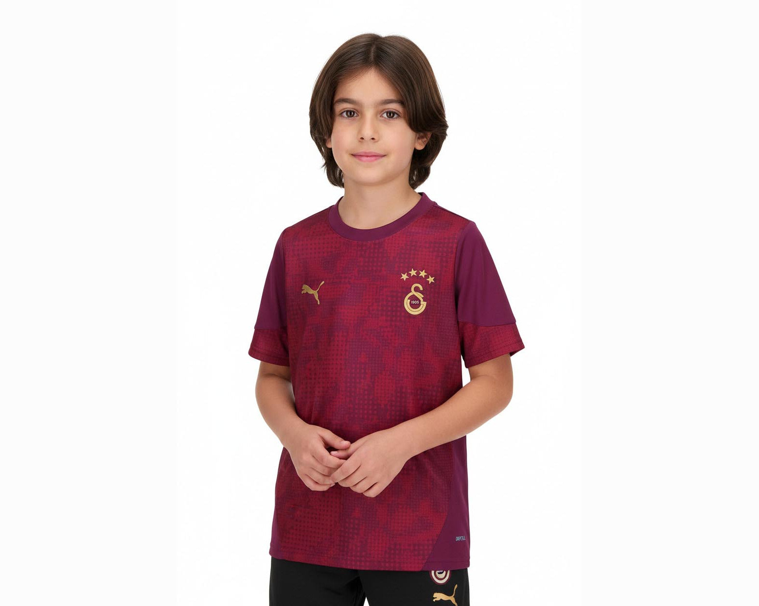 Galatasaray Istanbul Kinder Trainingstrikot Puma 4 Sterne 782885-03 mit DryCELL Technologie. 