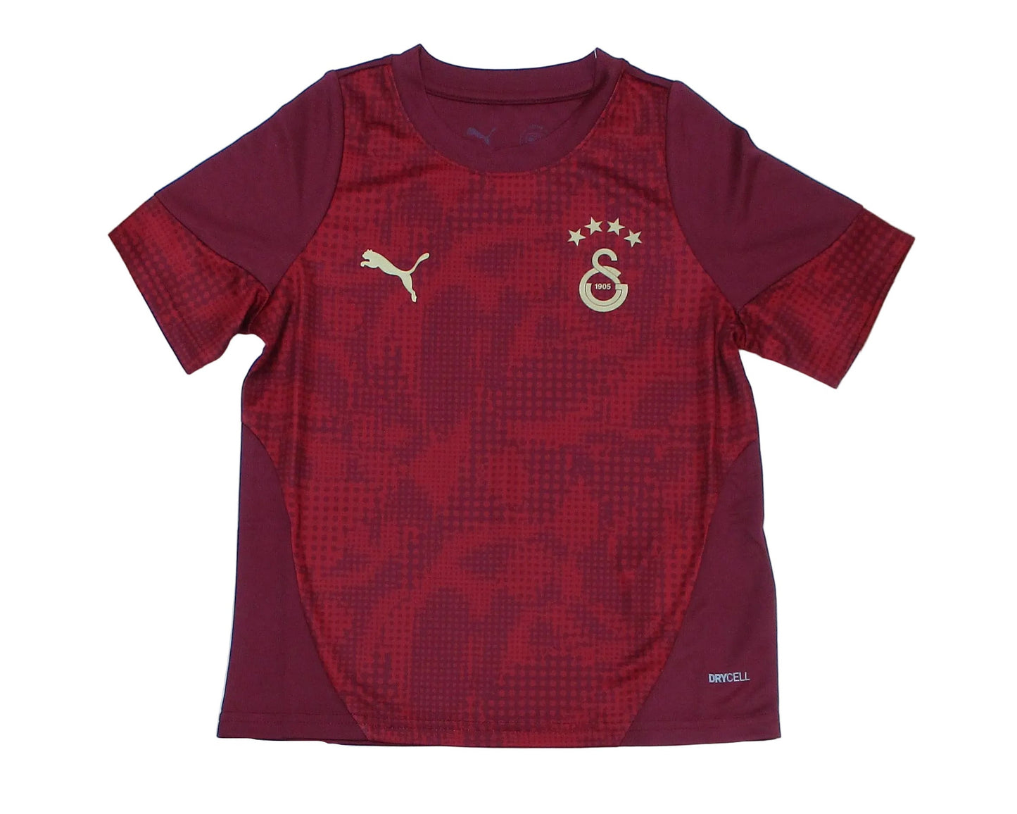 Galatasaray Istanbul Kinder Trainingstrikot Puma 4 Sterne 782885-03 mit DryCELL Technologie. Vorderseite. 