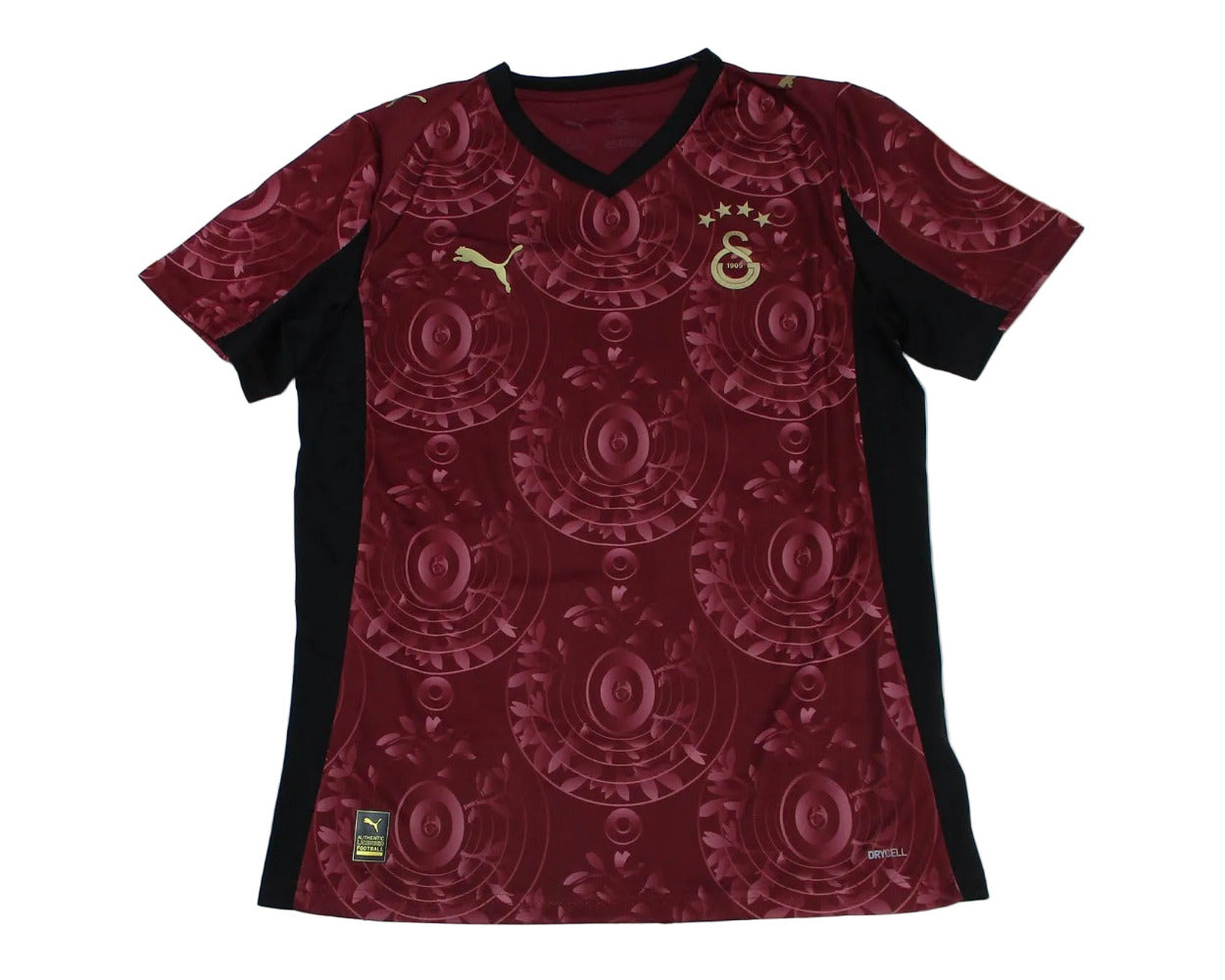 Puma Galatasaray Istanbul Trikot 2025/26 Third Ausweichtrikot in Team Regal Red Gold ohne Sponsor Vorderansicht.