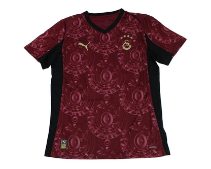 Puma Galatasaray Istanbul Trikot 2025/26 Third Ausweichtrikot in Team Regal Red Gold ohne Sponsor Vorderansicht.