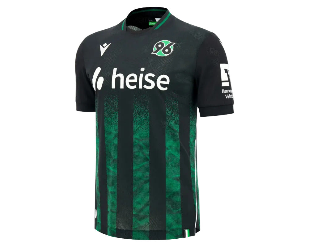 Hannover 96 Trikot Away 2026 2027 Macron Herren rot geprägte Wahrzeichen Eco Softlock neu mit Etikett.