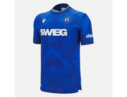 Karlsruhe Home Trikot von Macron Saison 2025/26. Offizielles Fußballtrikot in Herrengröße.