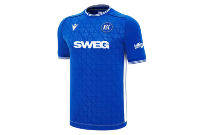 Karlsruhe Home Trikot von Macron Saison 2025/26. Offizielles Fußballtrikot in Herrengröße. 