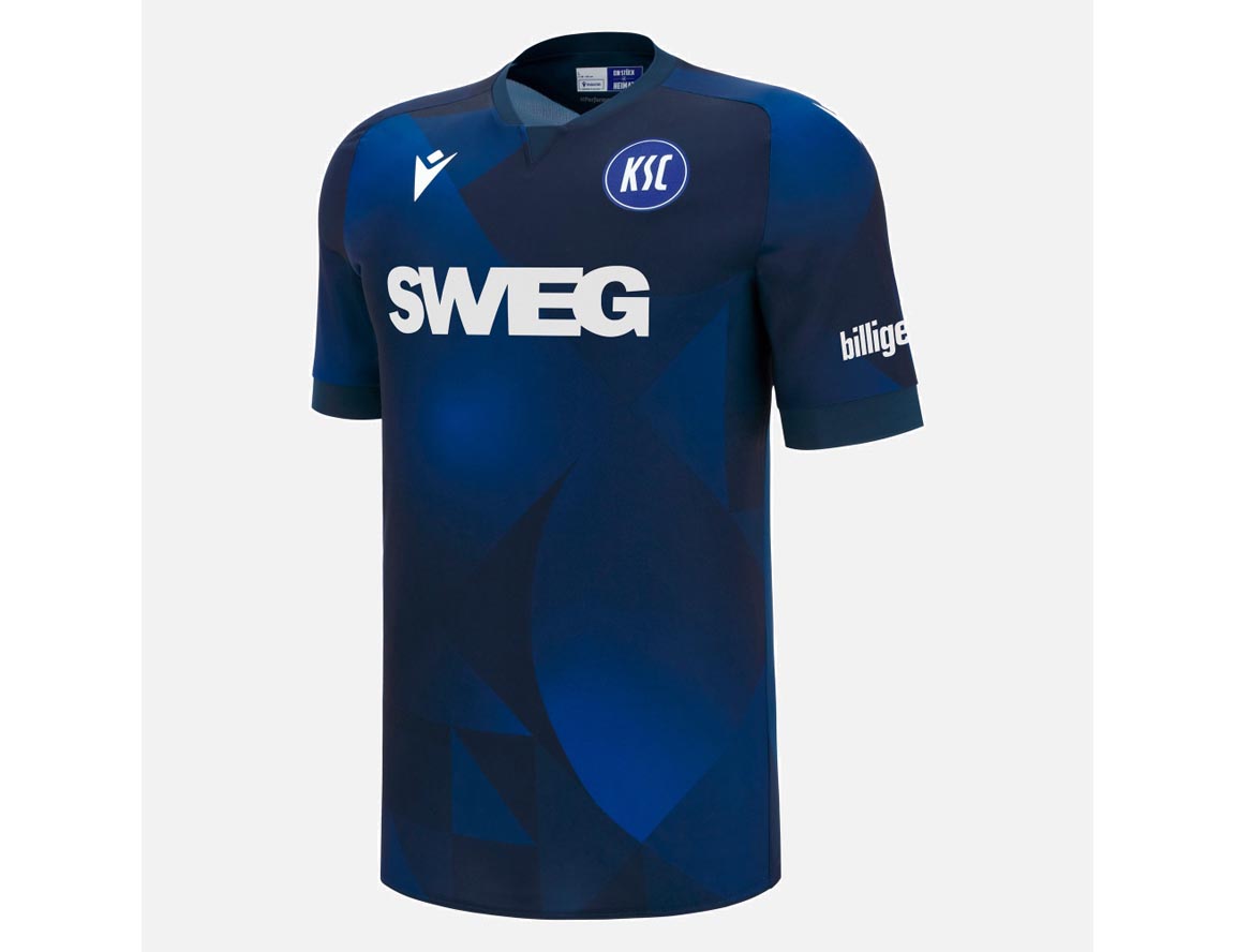Karlsruhe Trikot Third von Macron aus der Saison 2025/26. Offizielles Fußballtrikot in Herrengröße. 