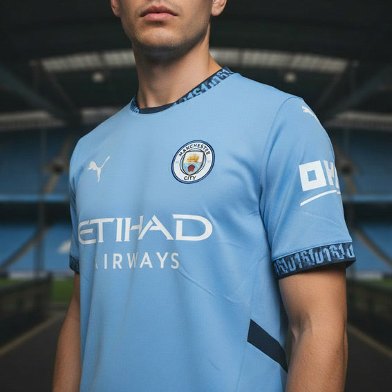 Manchester City Trikot Home 2024/25 Puma Herren Offiziell. Stadionbild.