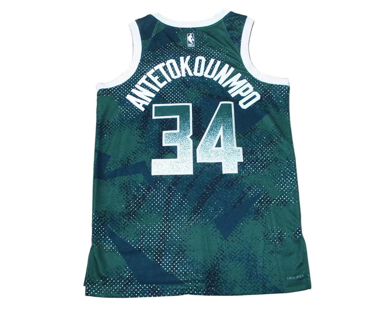 Milwaukee Bucks Giannis Antetokounmpo Select Series Basketball Trikot HJ4065-323 Rückseite. Trikot in Herrengröße M von Nike.