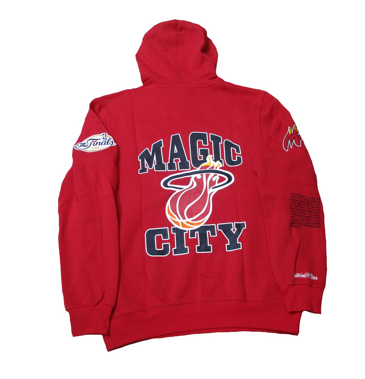Miami Heat Fleece Hoodie Kapuzenpullover NBA Origins Mitchell & Ness