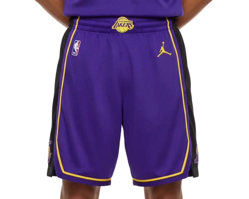Los Angeles Lakers Swingman Basketball Shorts Nike Air Jordan lila NBA Hose Größe S
