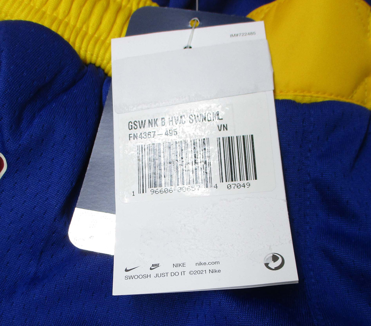 Golden State Warriors Kinder Basketball Shorts Swingman Nike