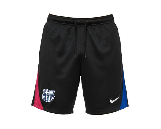 FC Barcelona Strike Shorts 2024/25 Nike Herren Trainingshose schwarz mit eingesticktem Vereinswappen