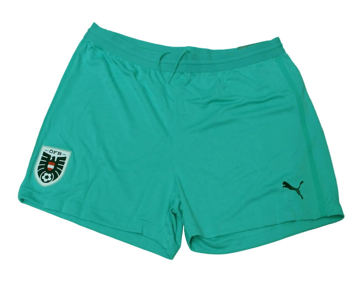 Österreich Nationalmannschaft Player Shorts Türkis 2019 2020 Puma Damen Fußballshorts Original Neu. 