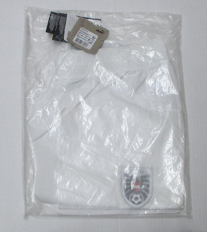 Österreich Nationalmannschaft Player Shorts Home 2022 2023 Puma Weiß Damen Fußballshorts mit Österreich Wappen Original Neu. Originalverpackung.