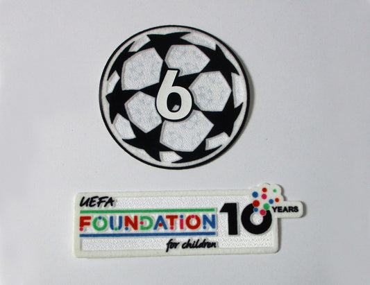 UEFA Champions League Logo Flock Foundation Badge of Honour 6 Set 2025-26
