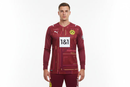 BVB Borussia Dortmund Torwart Trikot Herren 2021/22 Puma Cordovan mit eingesticktem Wappen