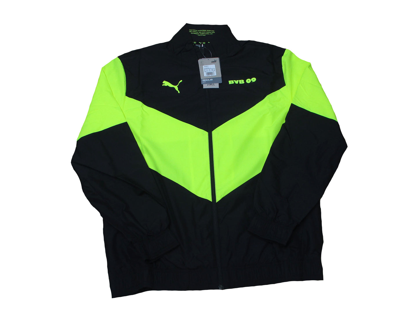Borussia Dortmund Trainingsjacke Prematch Black Safety Yellow 2021/22 Puma