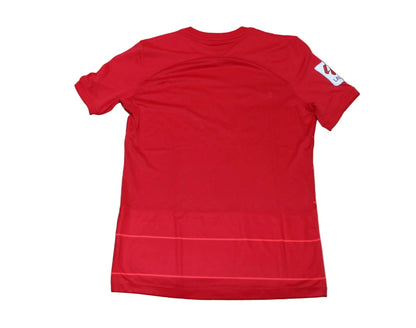 RCD Mallorca Trikot Home 2023/24 Nike Herren rot mit aufgummiertem Vereinswappen und Dri-FIT Technologie. Rückseite.