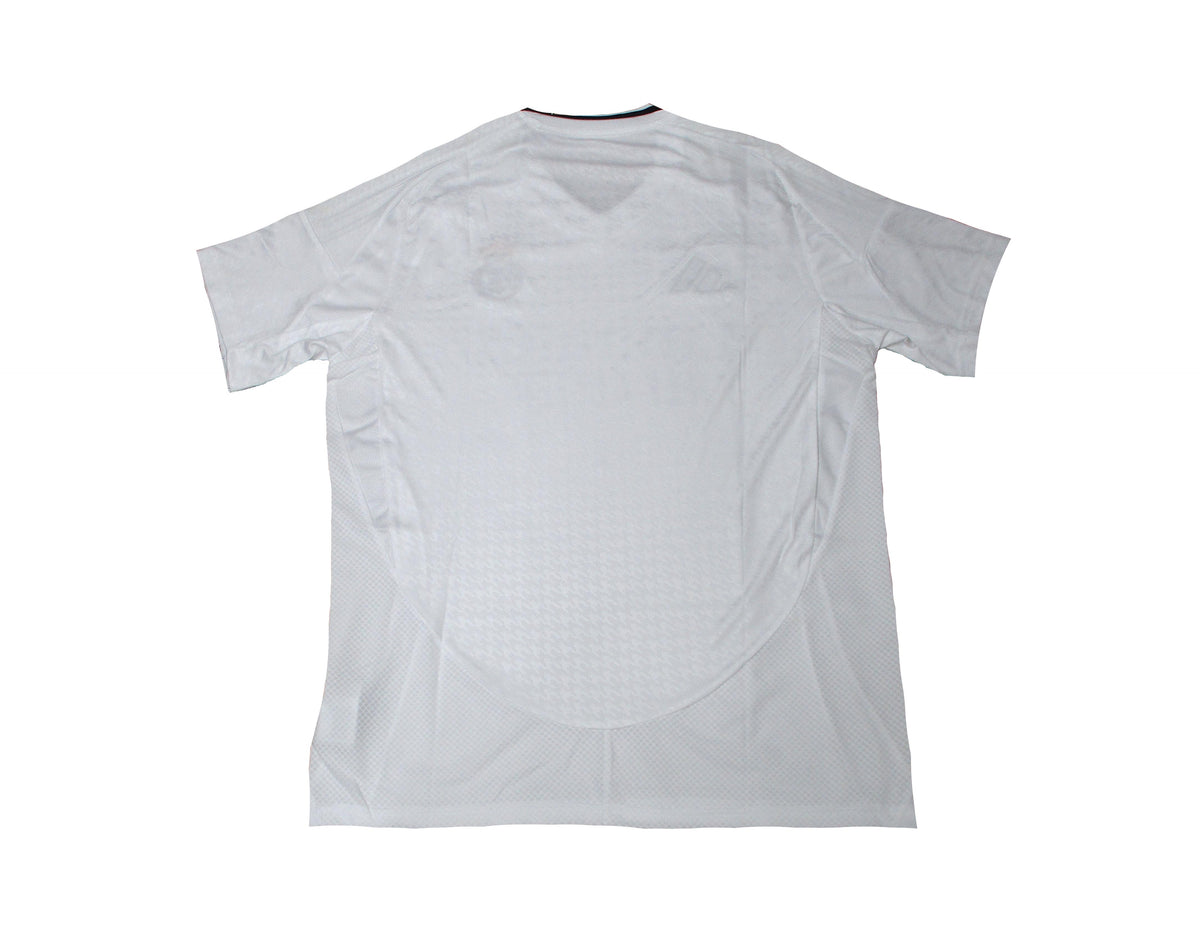 Real Madrid Trikot Home 2024/25 Adidas weiß mit gesticktem Wappen neu mit Etikett – HOS-Trikots. Rückseite.