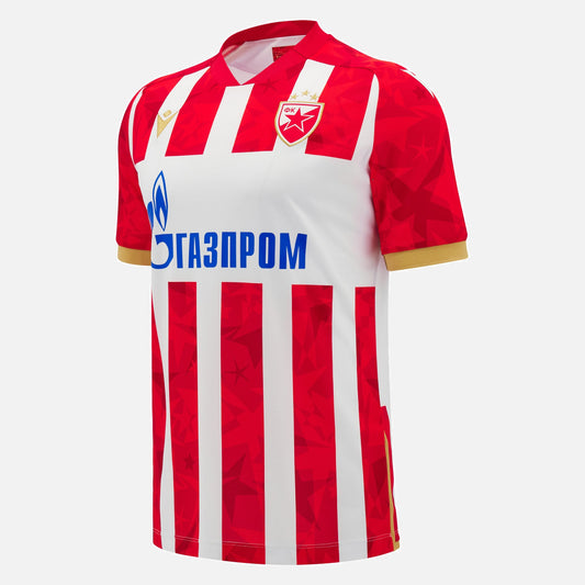 Roter Stern Belgrad Trikot Home 2024/25 Macron. Offizielles Fußballtrikot in Herrengröße. 