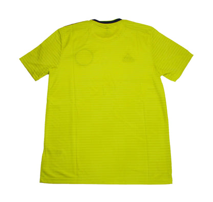 Rückseite des des gelben Schottland Away Trikot aus der Saison 2018/19 von Adidas . Dieses Bravehearts Trikot als  reduziertes Angebot günstig kaufen.